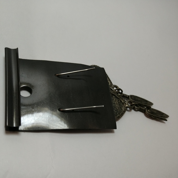 🆕 Earrings American Made Pewter Cowboy Angel Tribal Feathers French Wires NWT - Picture 7 of 7